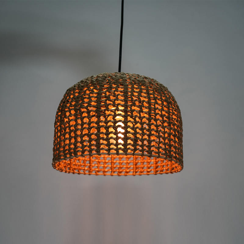 Rattan Retro HotelとB＆B Chandelier（Hemp Rope Weaving）
